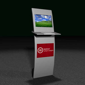 Check in kiosk.